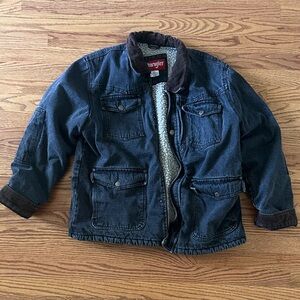 Vintage wrangler black denim jacket